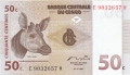 Congo Democratic Republic 50 Centimes,  1.11.1997
